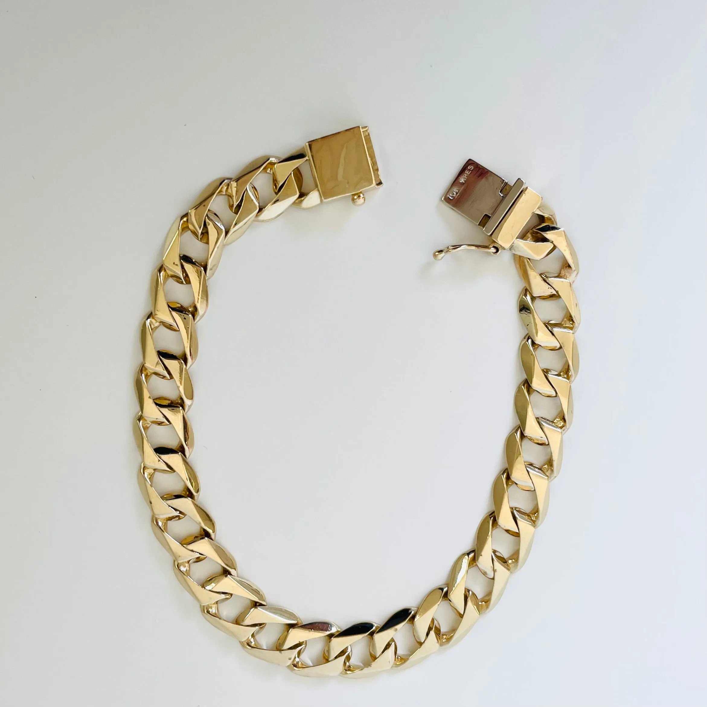 10k Reilly Heavy Gold Bracelet