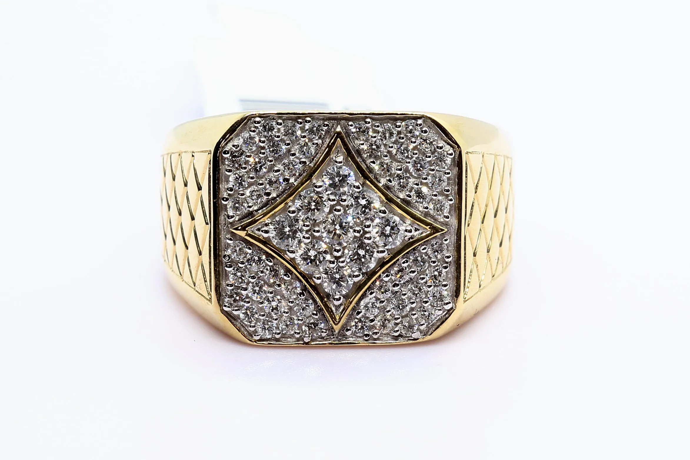 10K Yellow Gold Square Ring