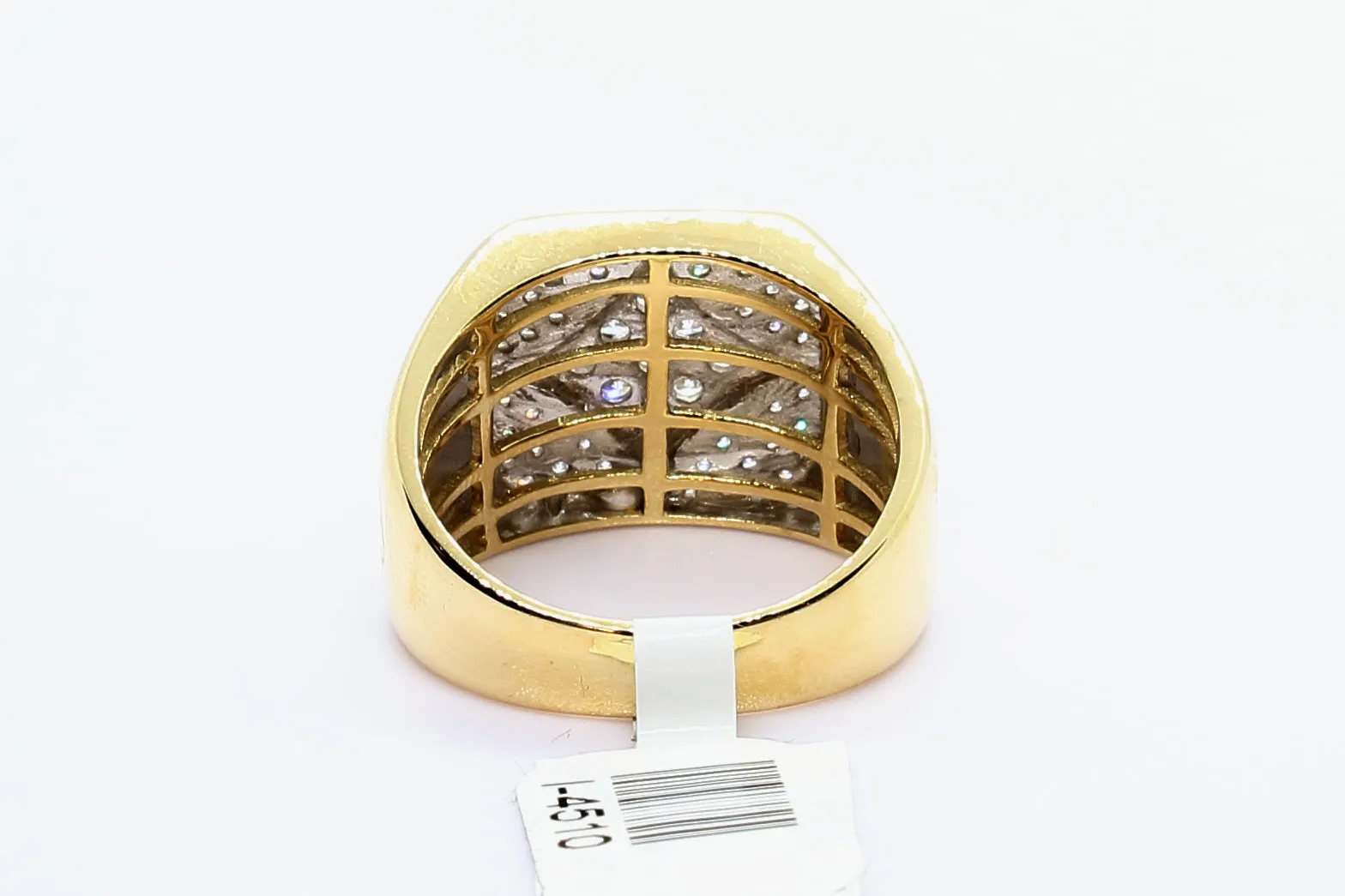 10K Yellow Gold Square Ring