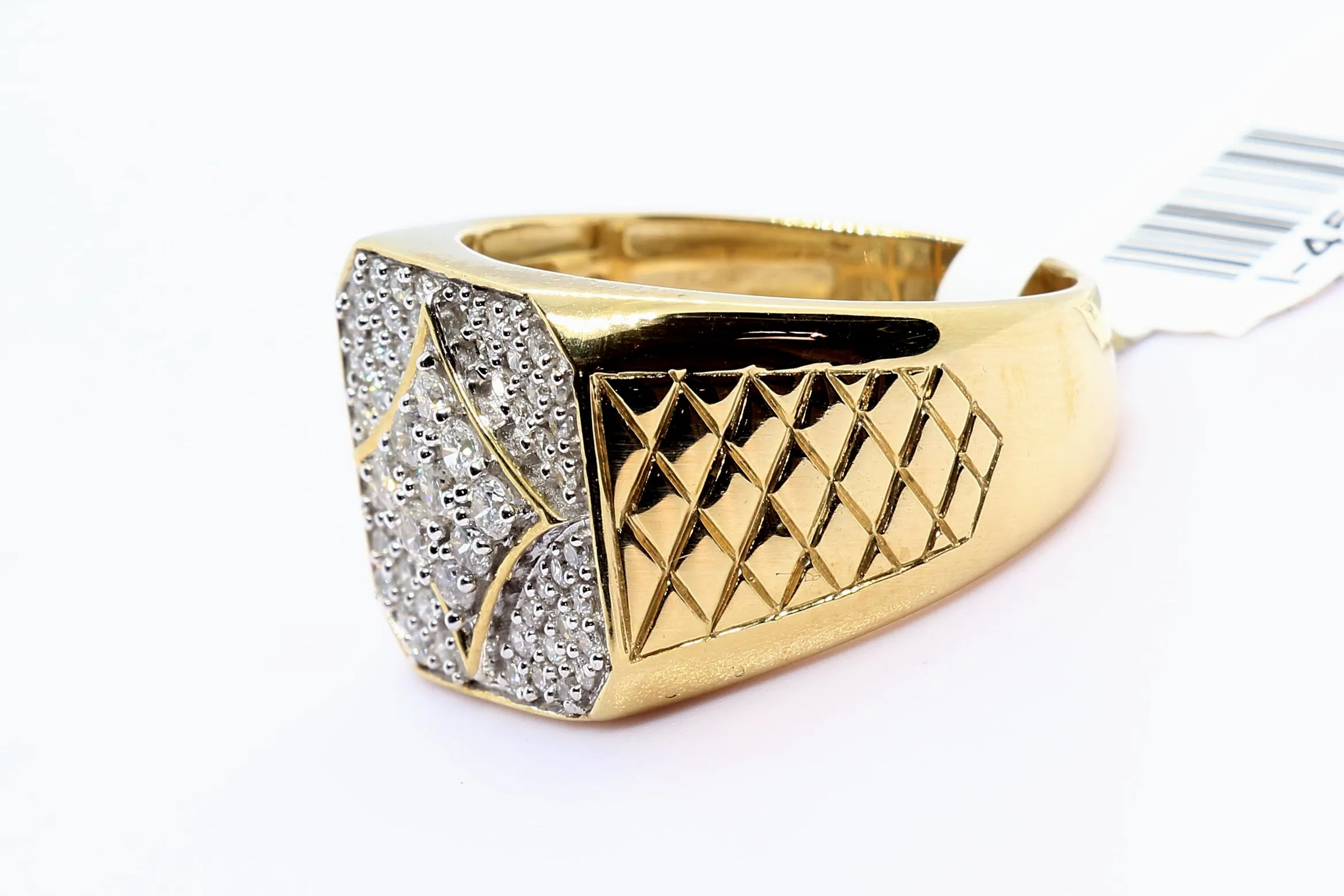 10K Yellow Gold Square Ring