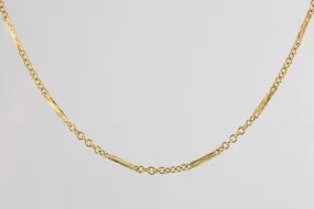 18" Roberto Coin 18k Yellow Gold Station Necklace (12.45g.)