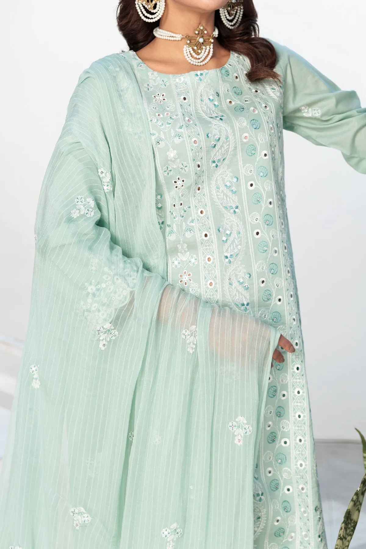 3 PIECE LAWN CHIKAN KARI | CTN-416