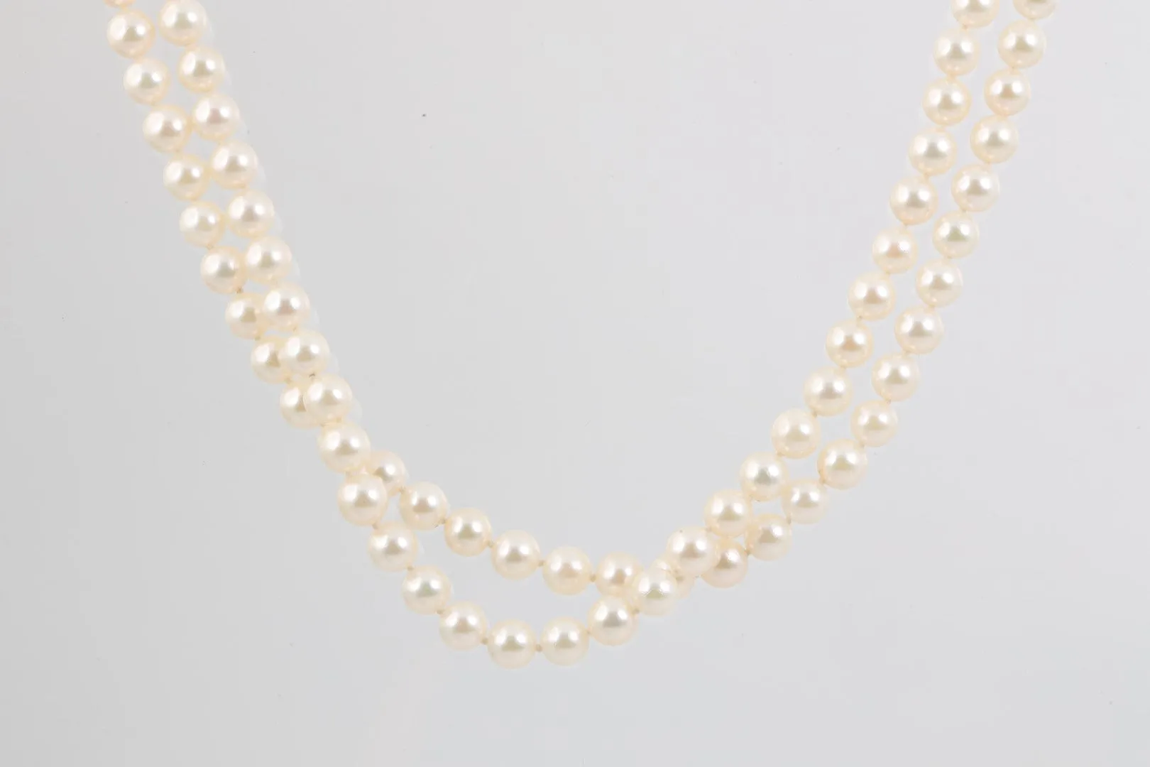 44.5" 14K Yellow Gold Pearl Necklace (66.75g.)