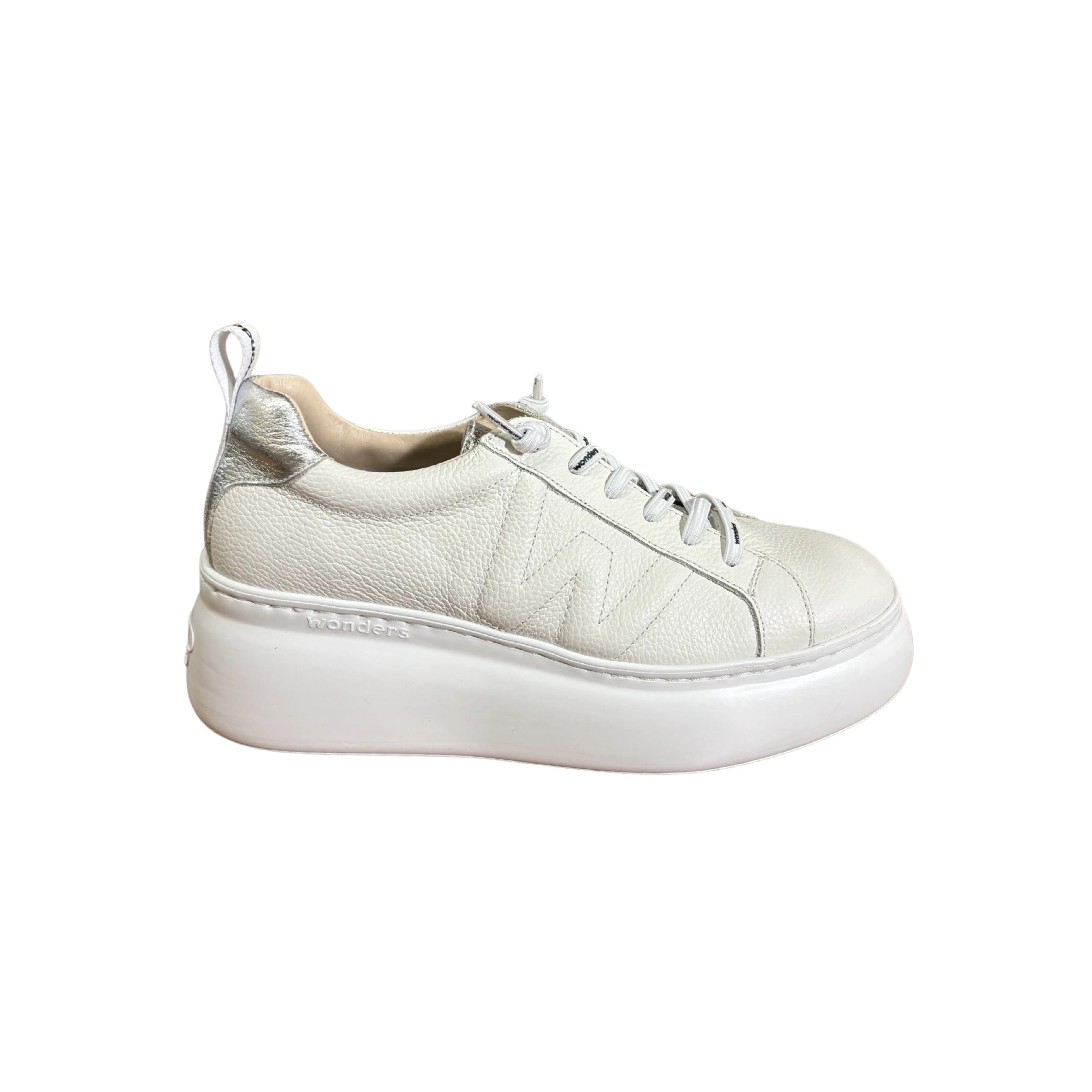 A2632 Off White Platform Sneaker