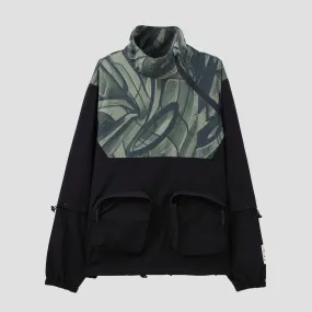 ABSTRK Glitch Windbreaker Black