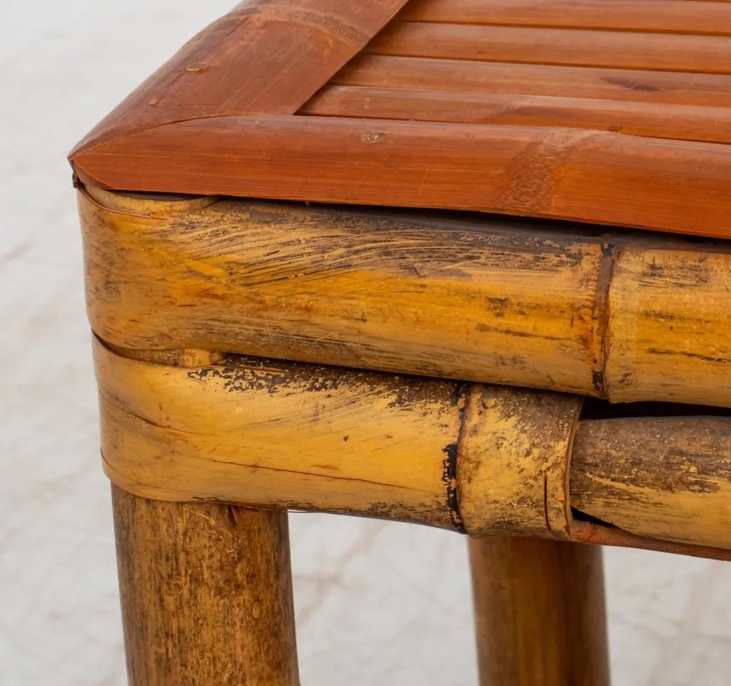 Aesthetic Movement Bamboo Stools, Pair