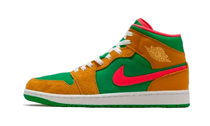 Air Jordan 1 Mid Wheat Watermelon