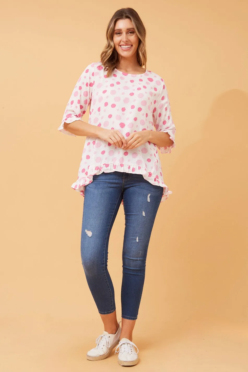 AKIRA POLKA DOT TOP