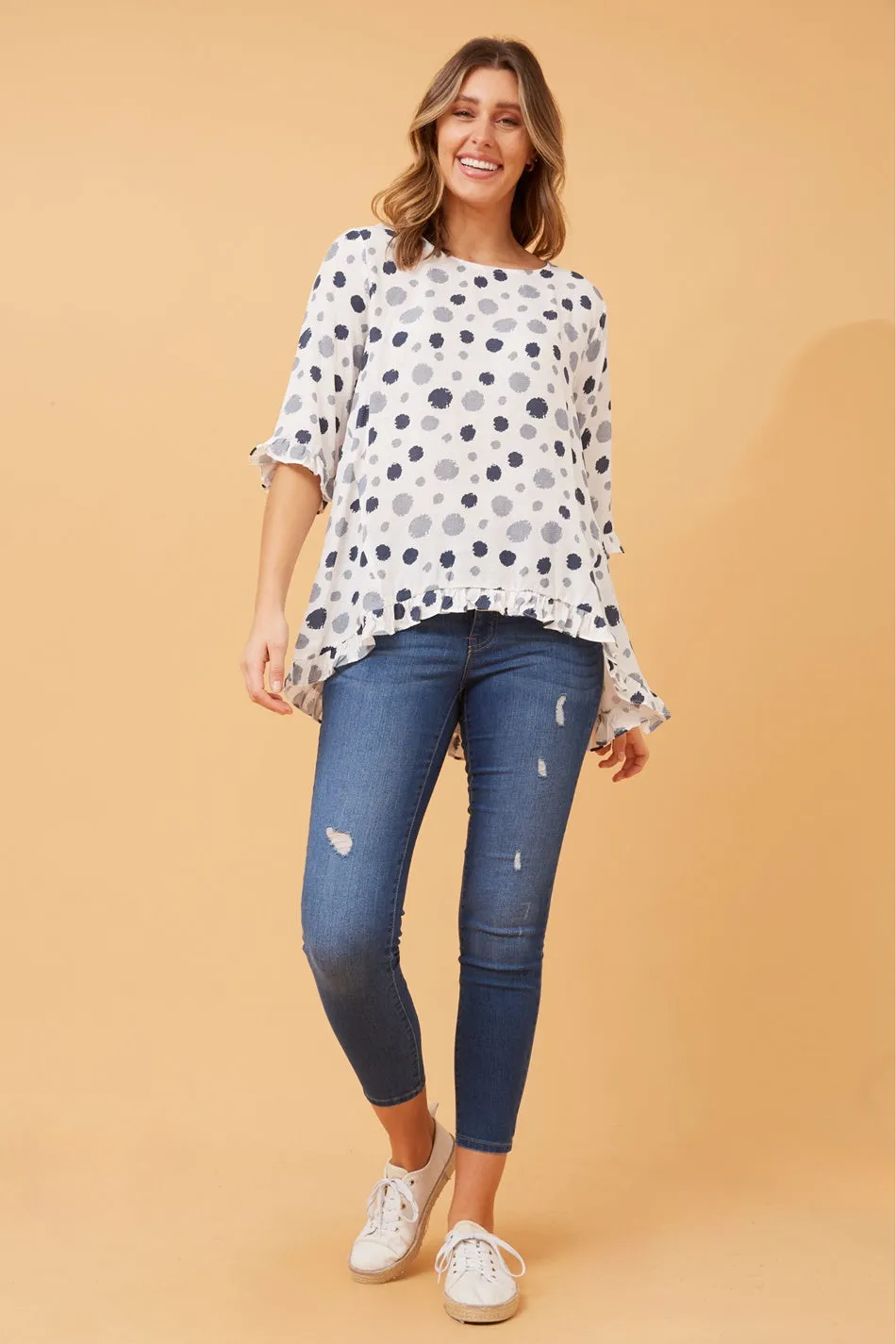 AKIRA POLKA DOT TOP