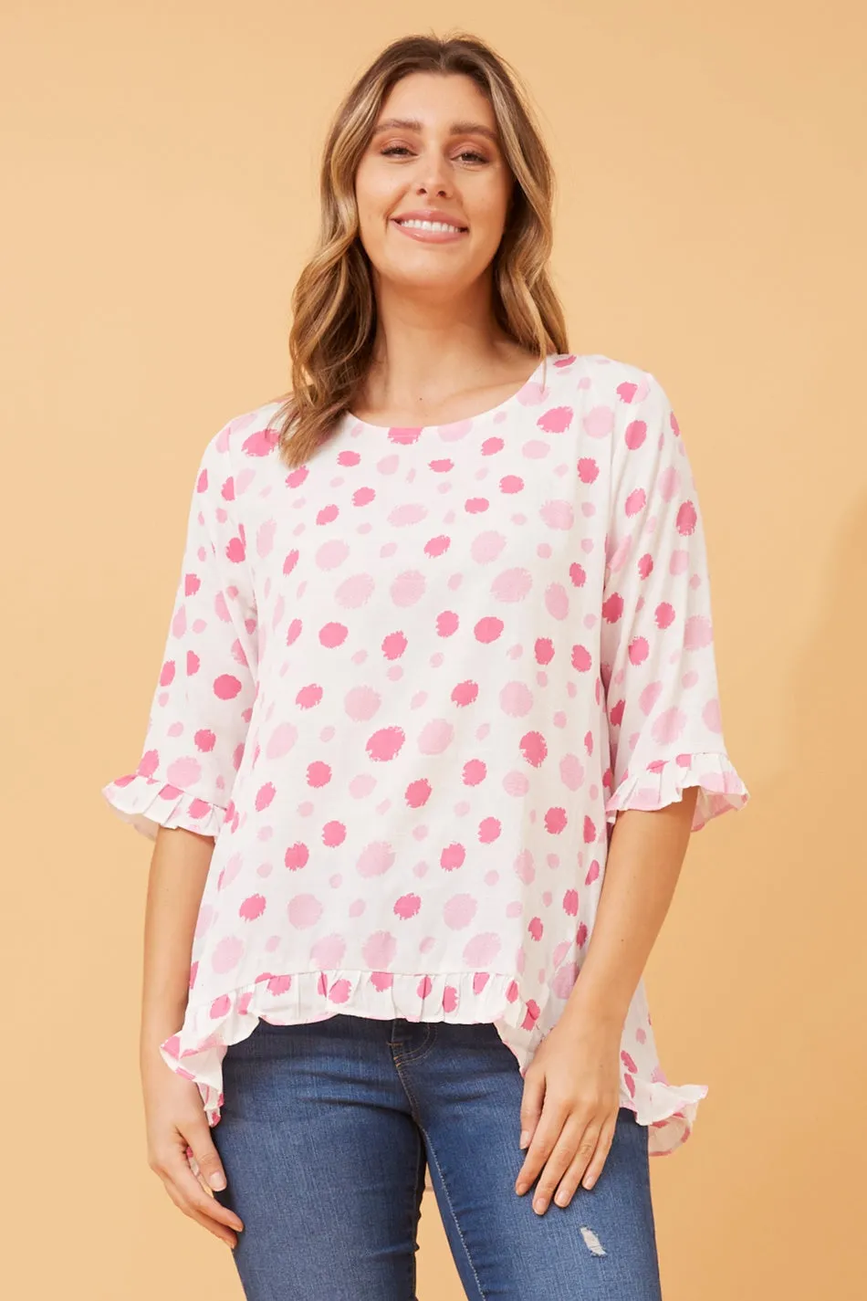 AKIRA POLKA DOT TOP