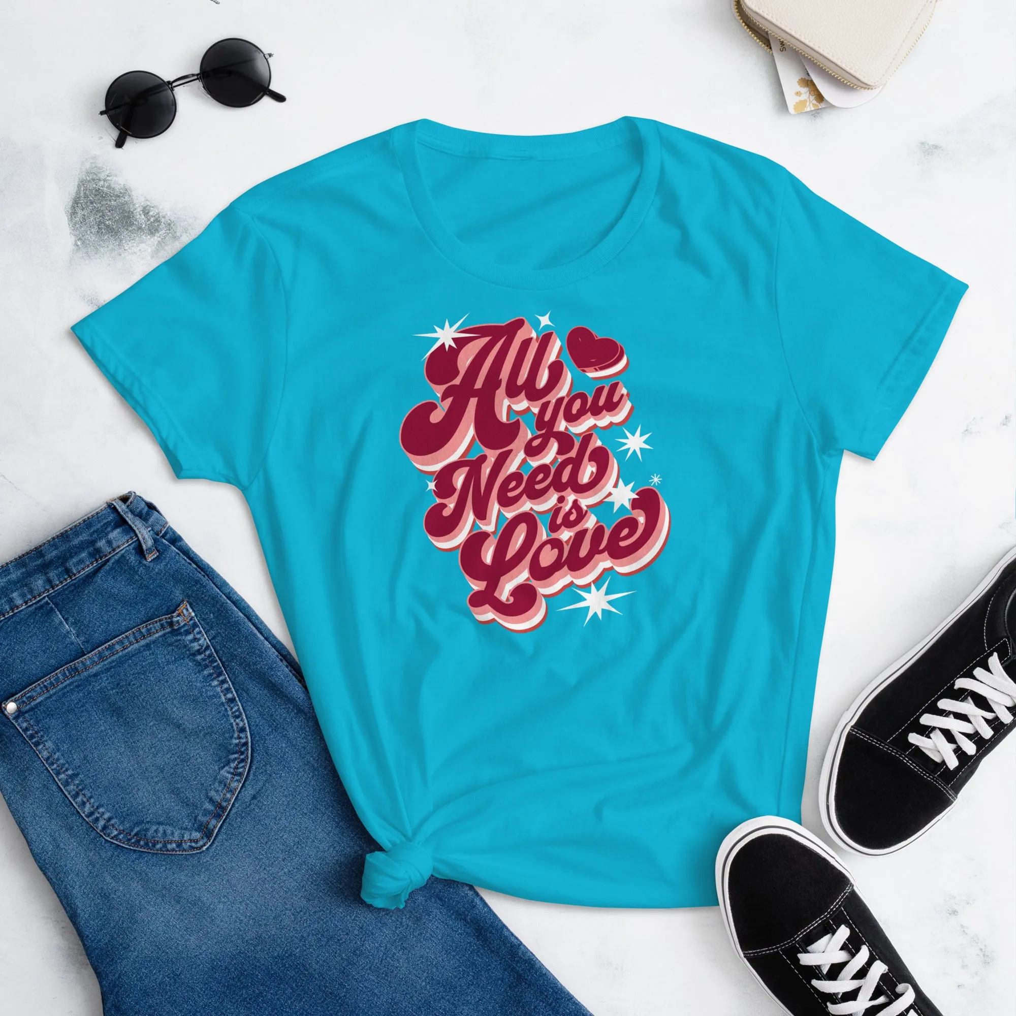 All you need is love Women's short sleeve t-shirt