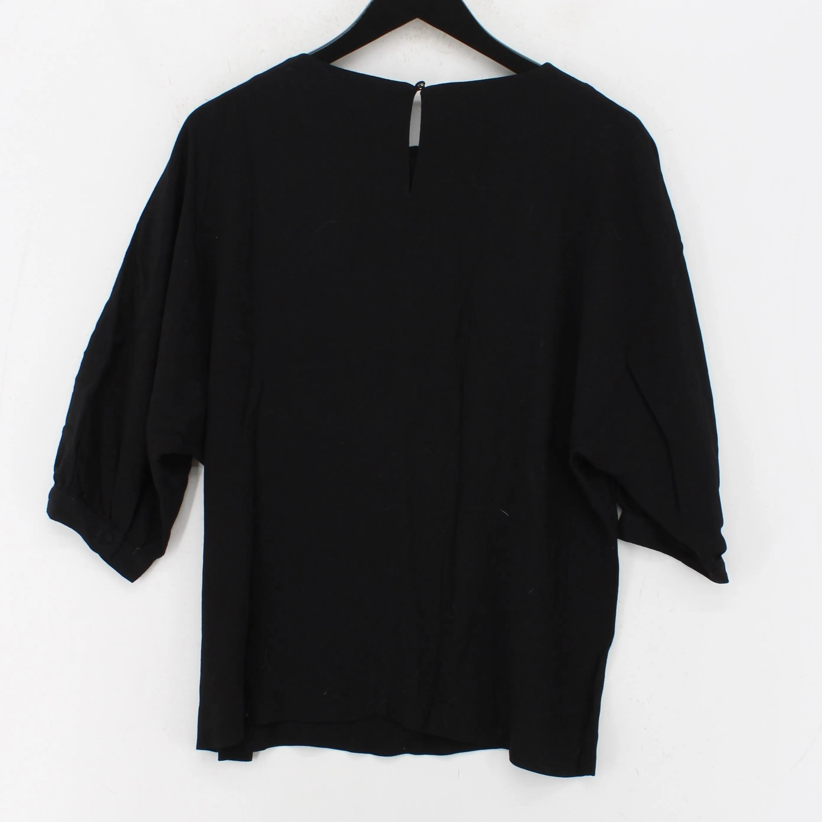 & Other Stories Women's Blouse UK 10 Black 100% Viscose