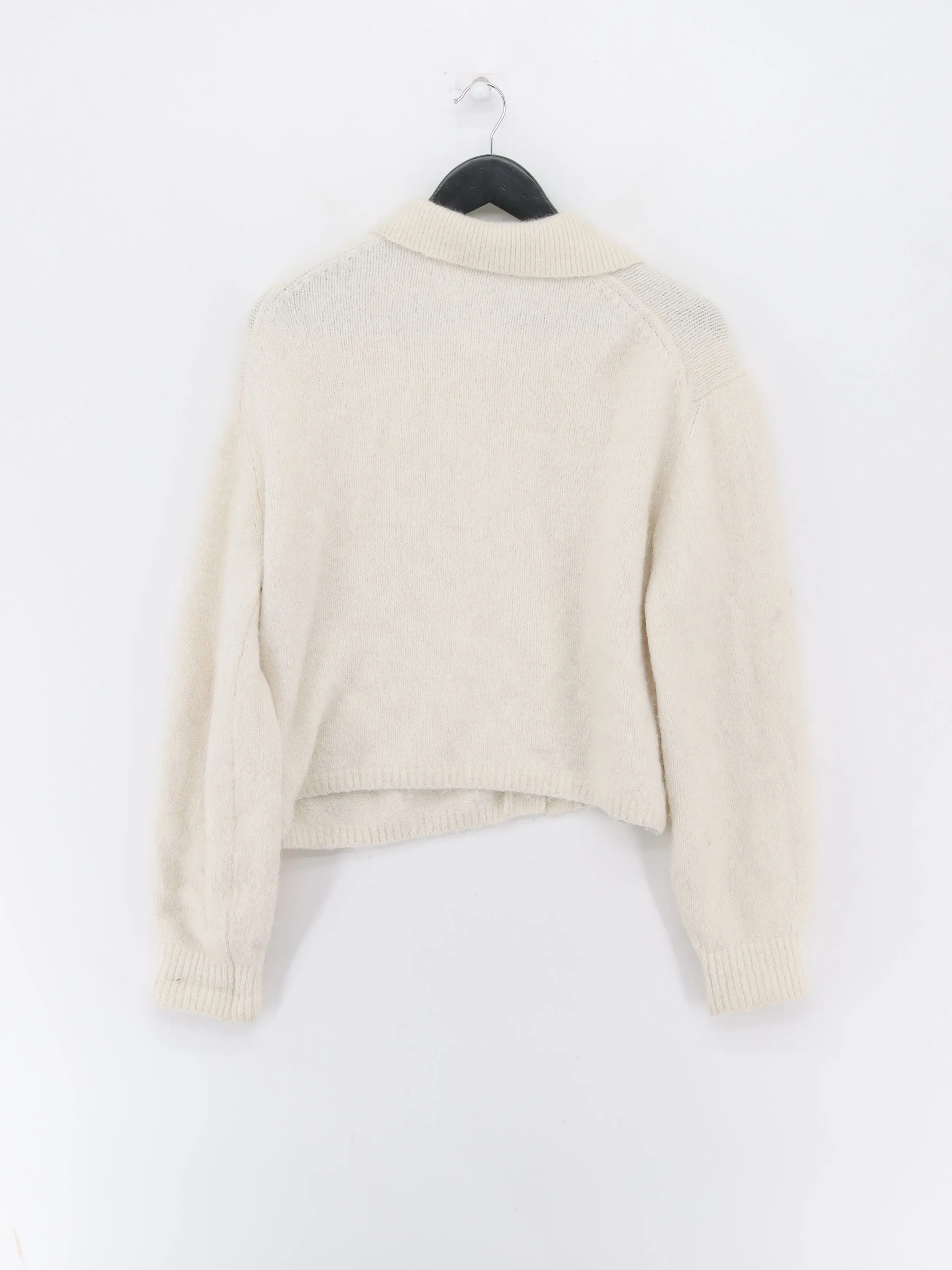 & Other Stories Women's Cardigan L Cream 100% Other