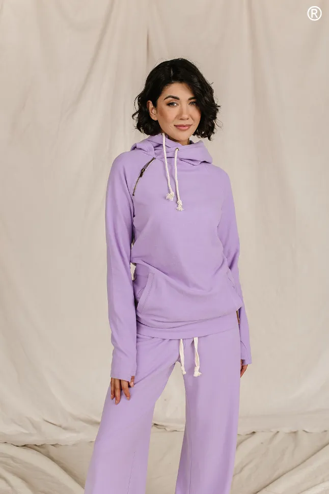 Ampersand Avenue - Doublehood Sweatshirt - Wisteria