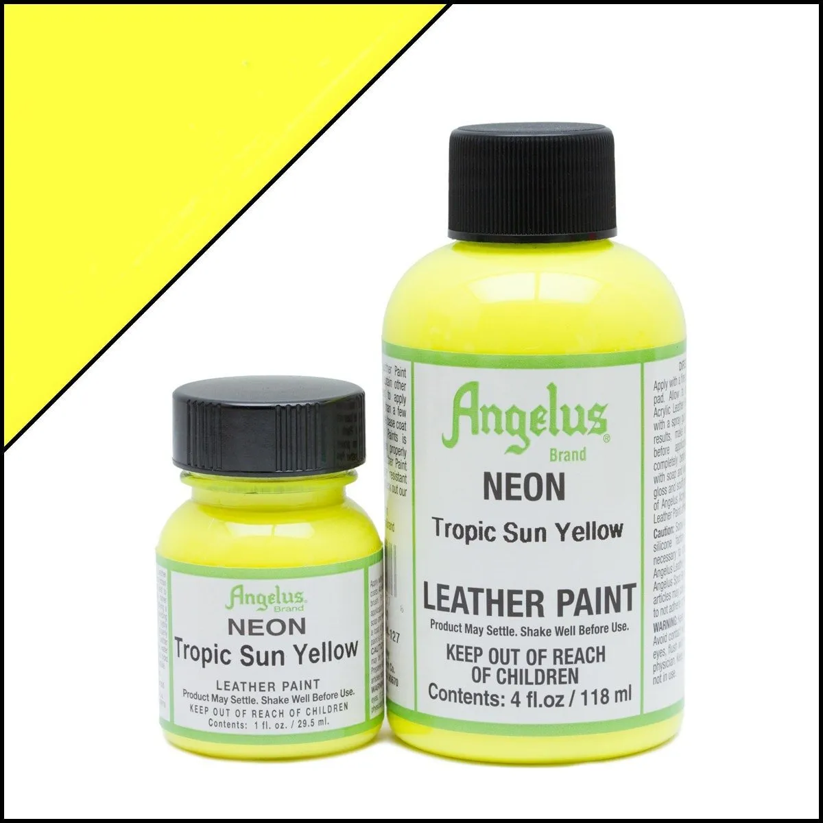 Angelus Leather Paint Neon Tropic Sun Yellow