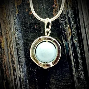 Aquamarine Gemstone Spinner Necklace