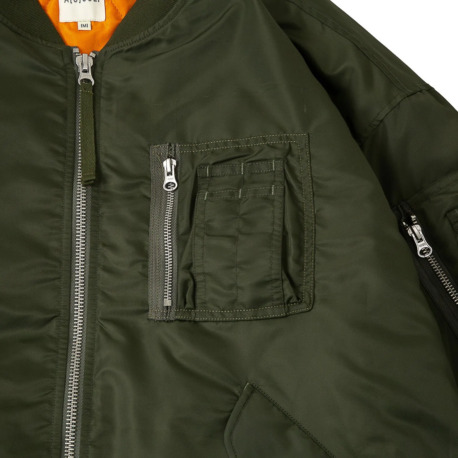 A[S]USL MULTI POCKET MILITARY JACKET-OLIVE