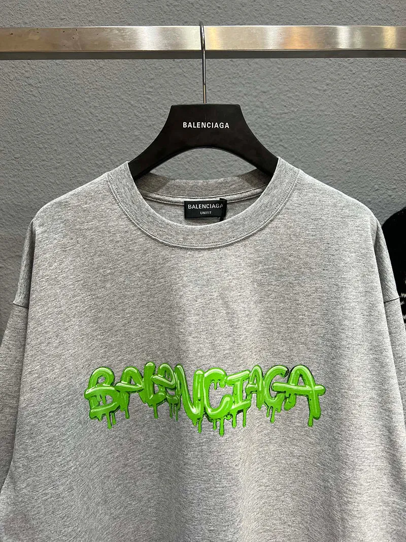 Balenciaga Slime logo layered sleeve T-shirt