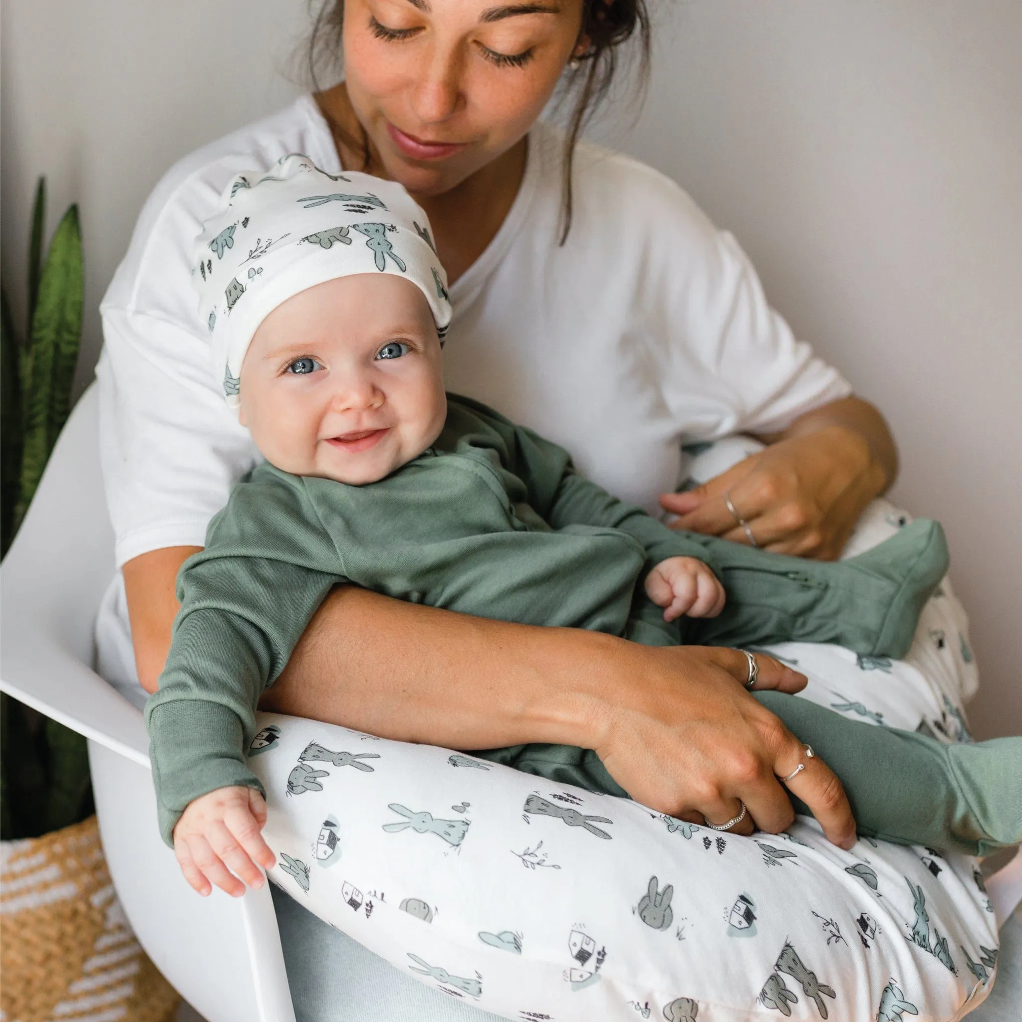 Bamboo baby sleeper - Hunter Green