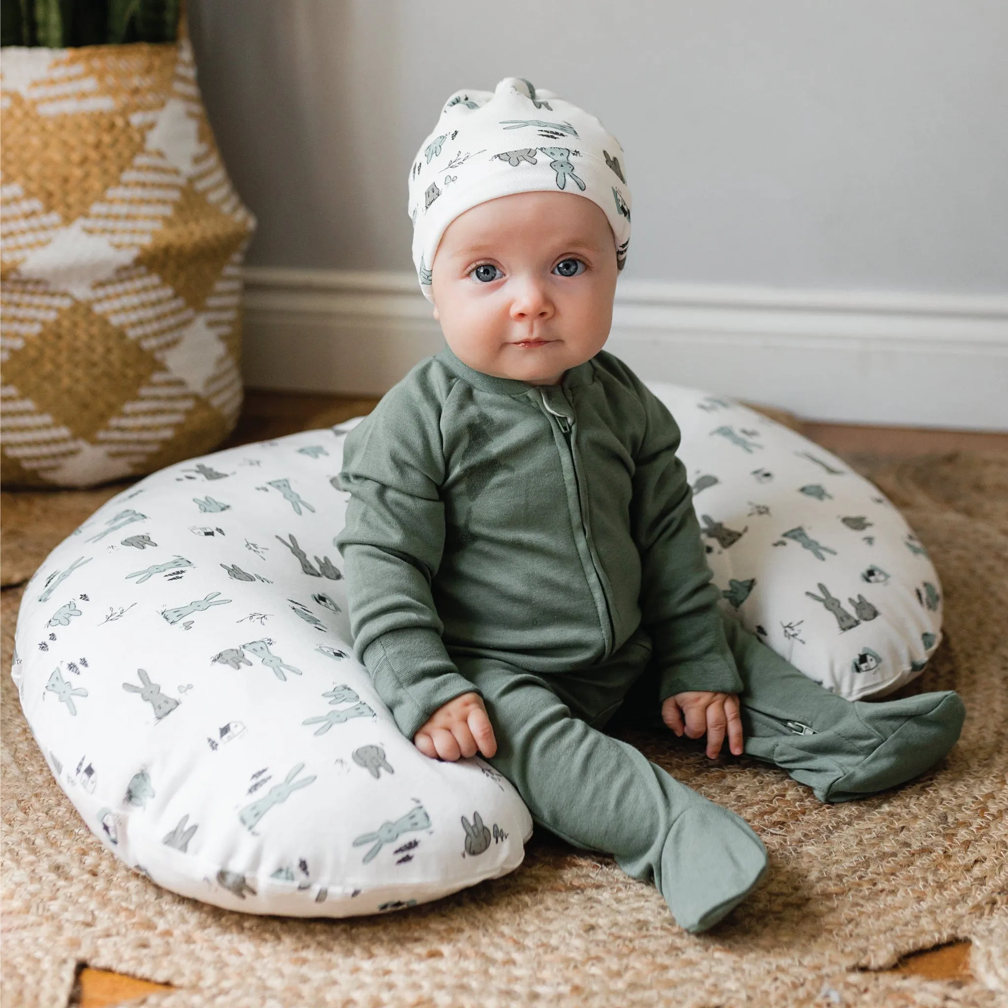 Bamboo baby sleeper - Hunter Green