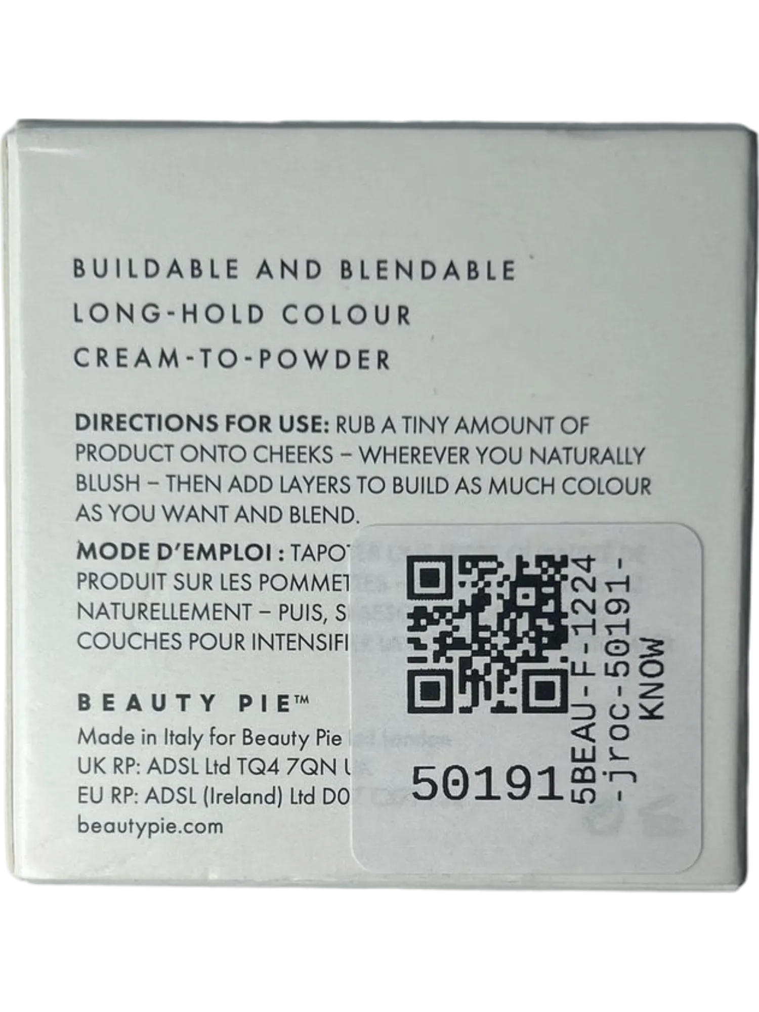 BeautyPie Sexy Berry Cream Blusher - Supercheek Beauty Pie - 3.5g