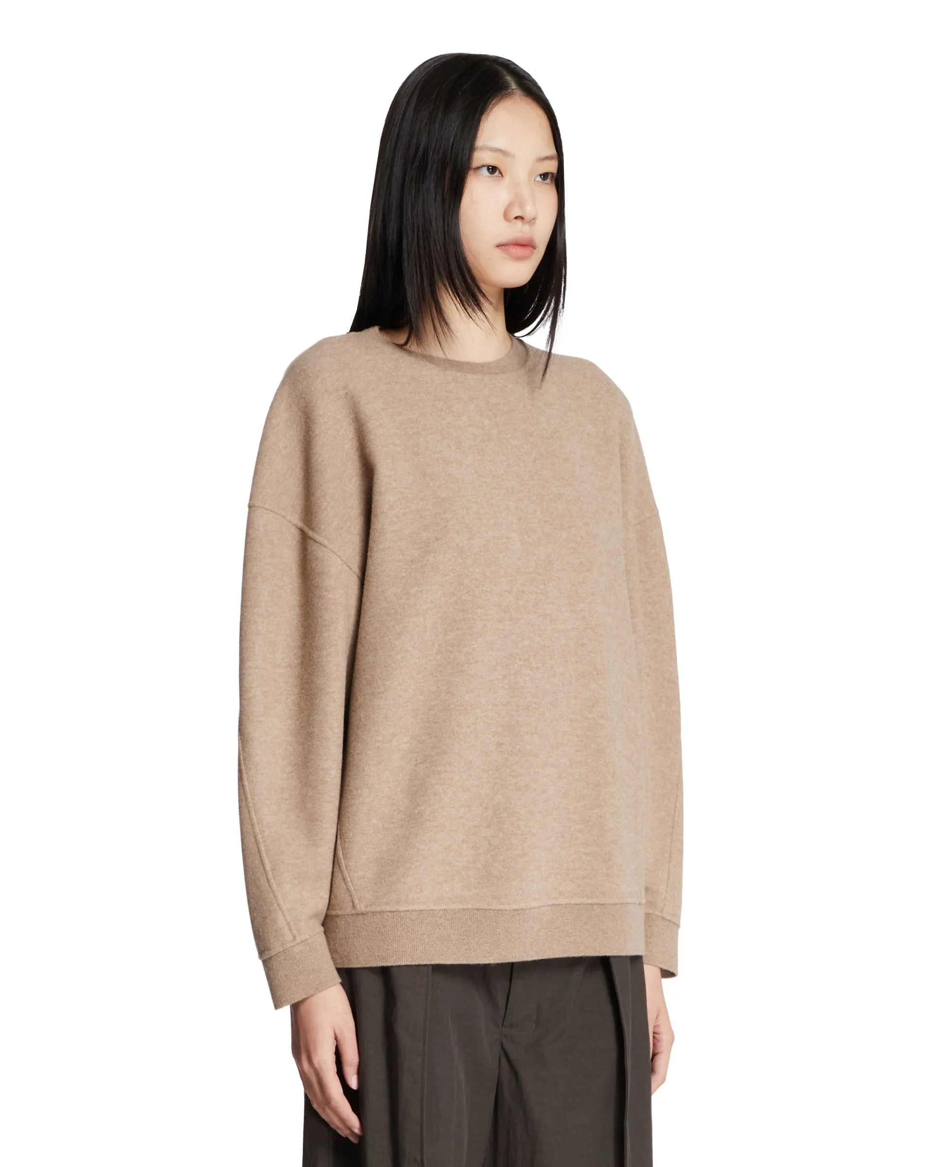 Beige Crewneck Sweatshirt