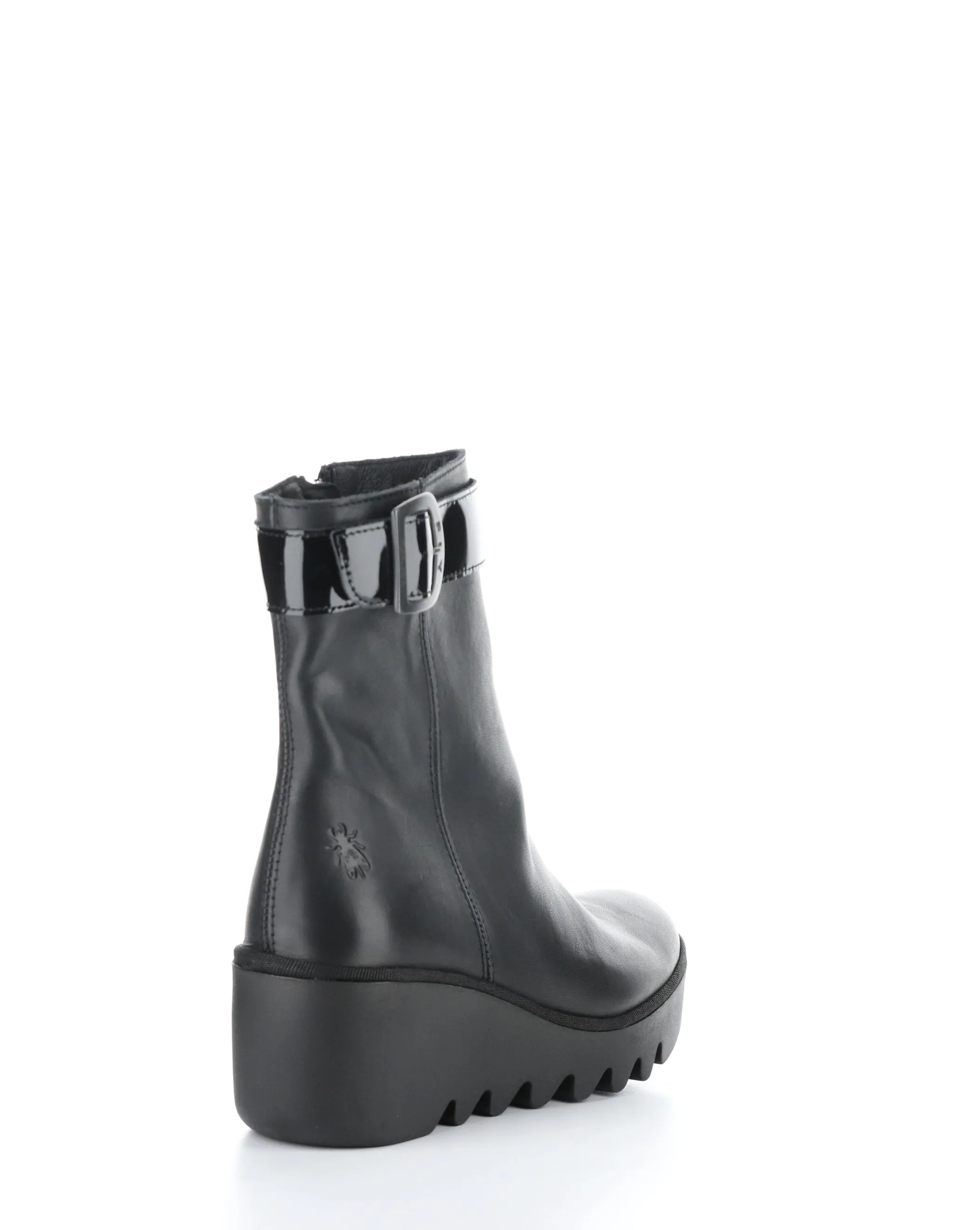 BEPP396FLY 008 BLACK Round Toe Boots