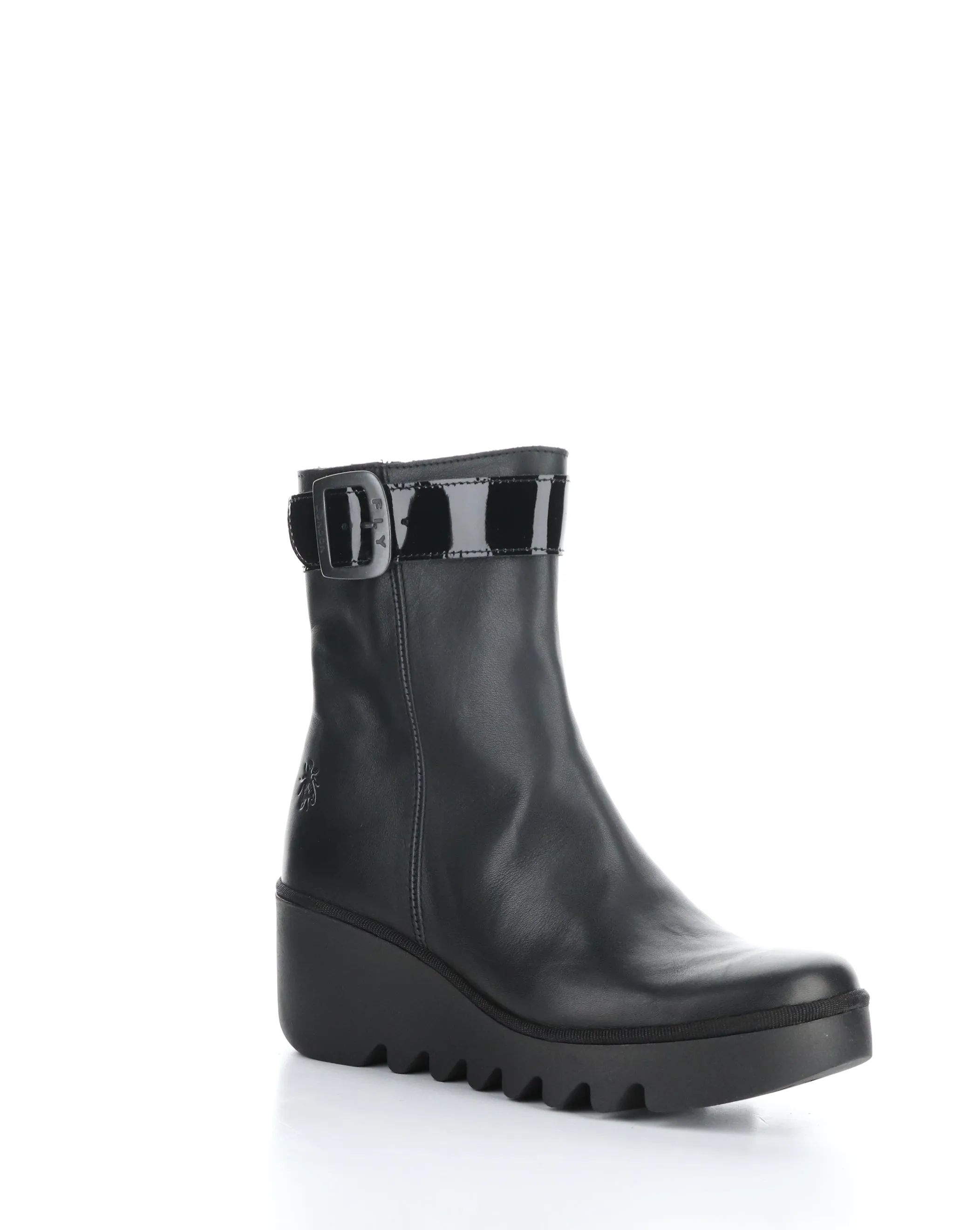 BEPP396FLY 008 BLACK Round Toe Boots