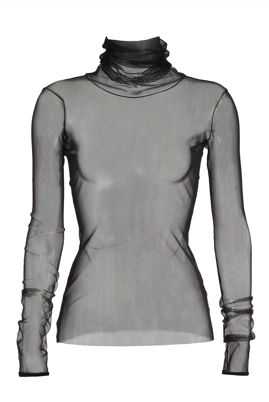 Bianca Long Sleeve Top in Silk Tulle