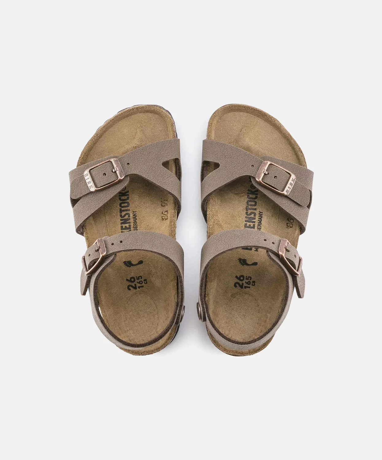 Birkenstock Kids Rio BirkiBuc Mocca Sandals