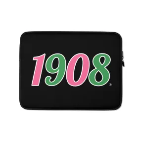 Black 1908 Laptop Sleeve