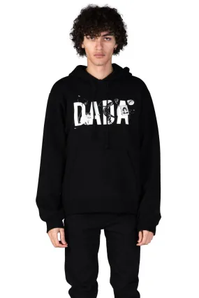 Black Logo Embroidered Hoodie