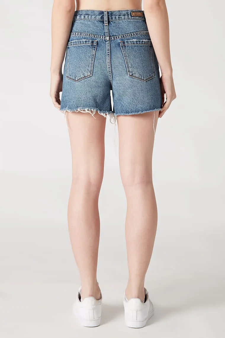 Blank NYC Cyber Hoarder High Rise Jean Shorts