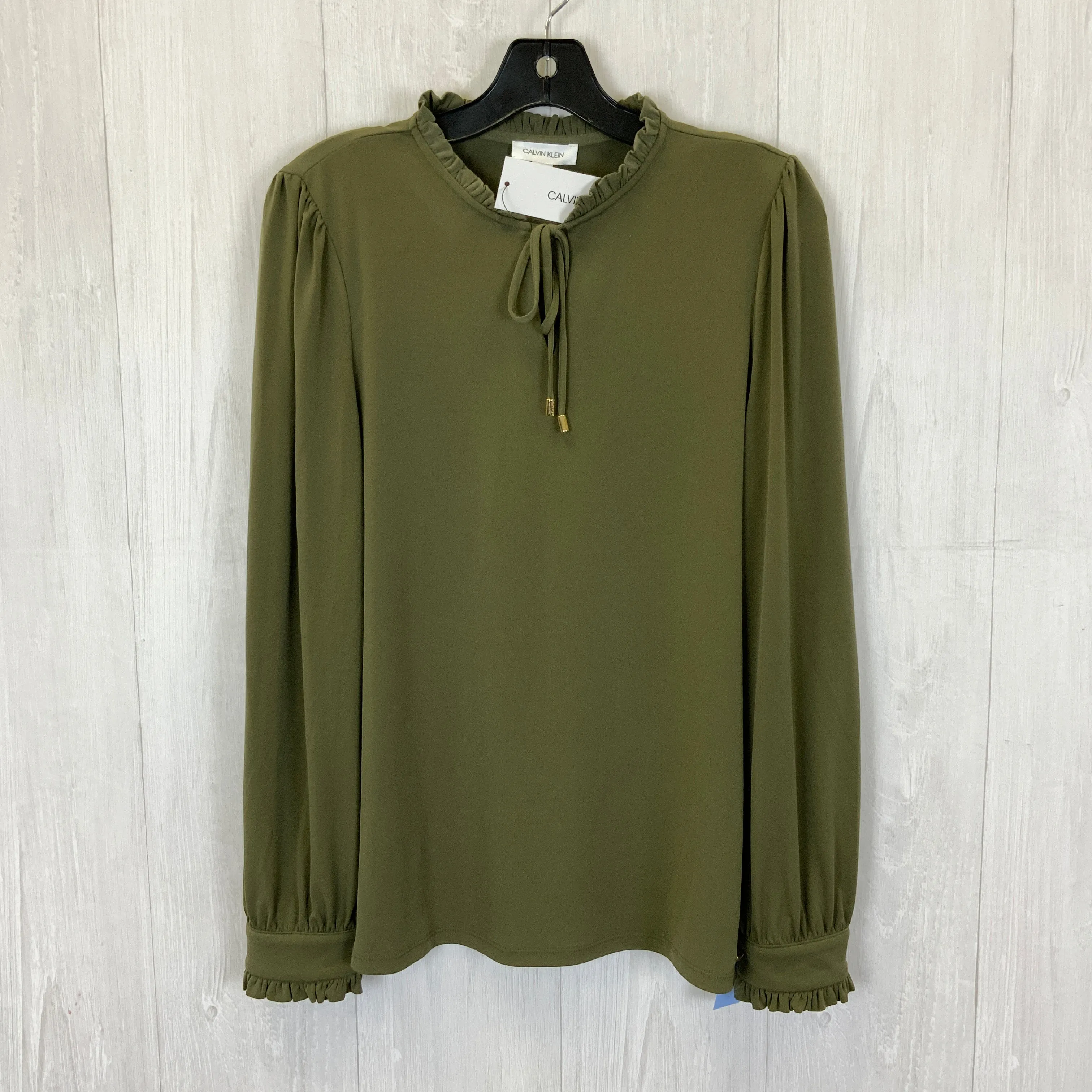 Blouse Long Sleeve By Calvin Klein  Size: M