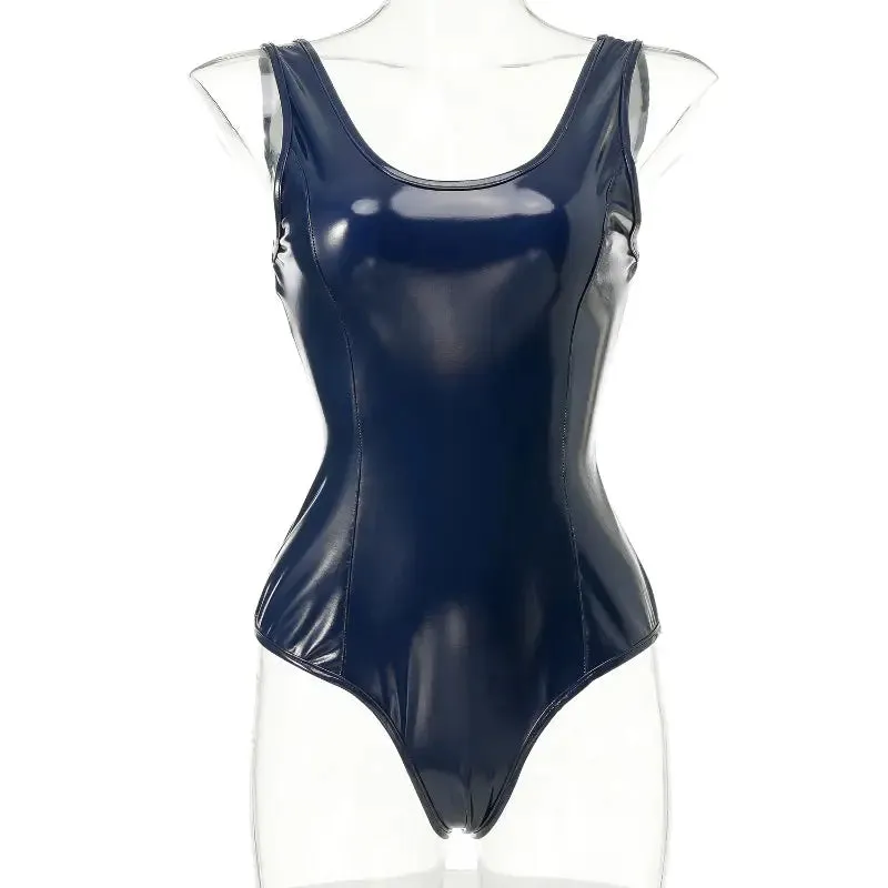 Blue Shiny Bodysuit ON1235