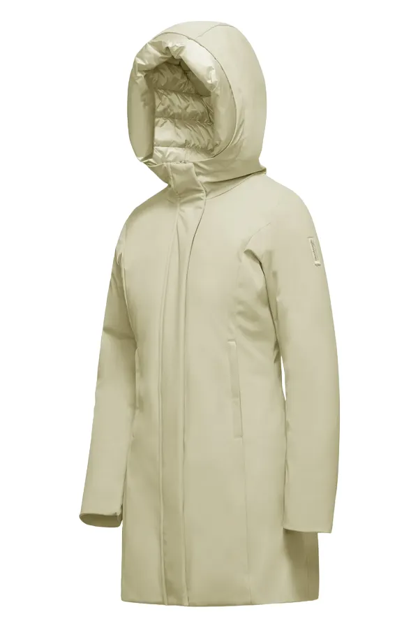 Bomboogie Women's Hooded Parka Jacket CW7144TNSR3 105 light beige