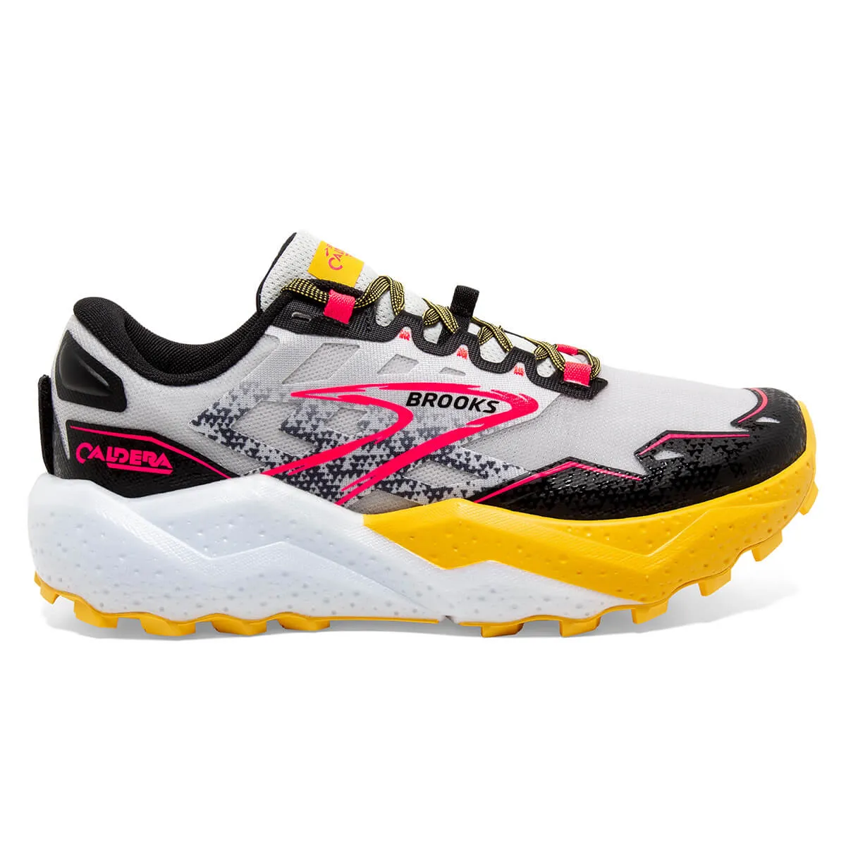 Brooks Caldera 7 Womens | Lunar Rock/lemon Chrome/black