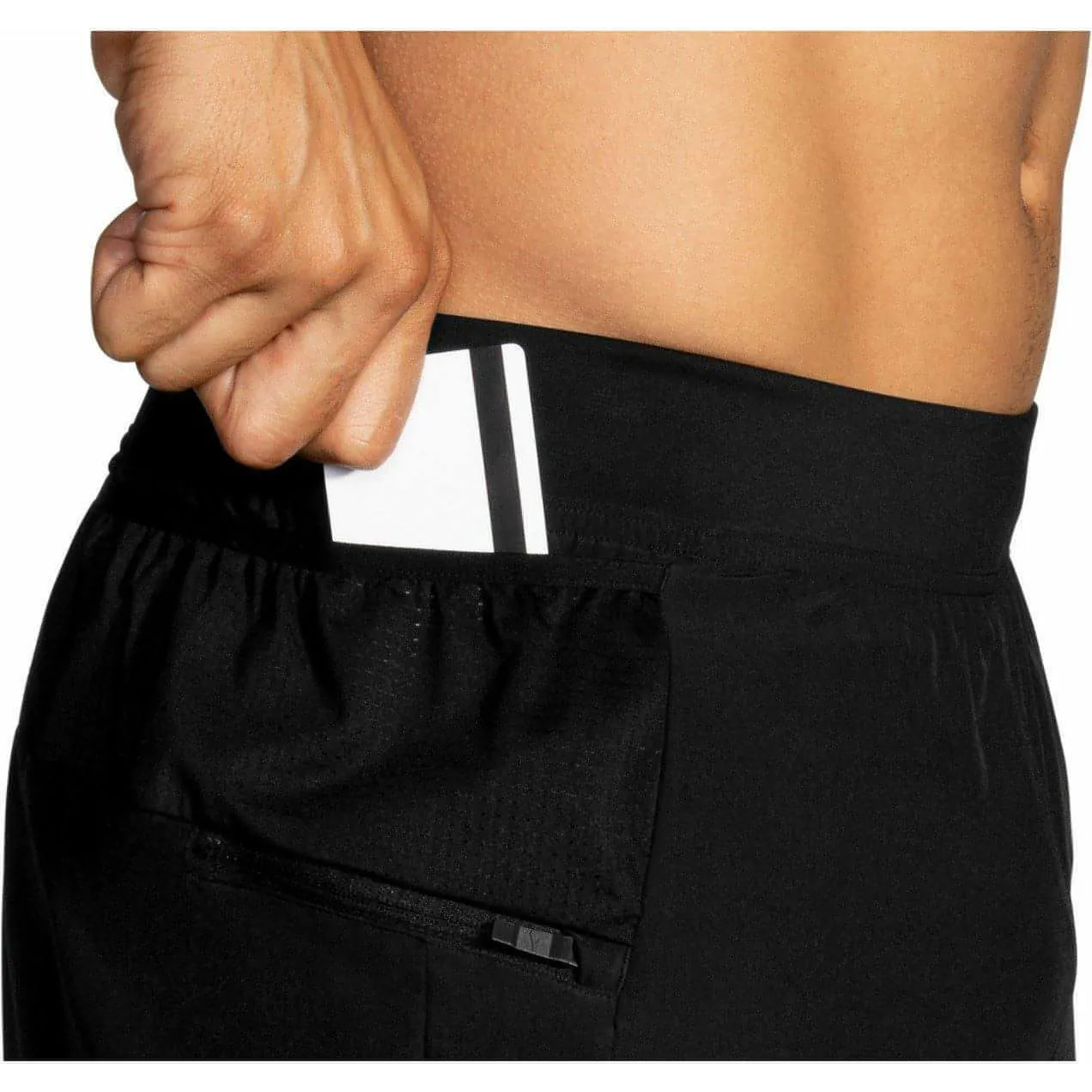 Brooks Sherpa 7 Inch Mens 2 In 1 Running Shorts - Black