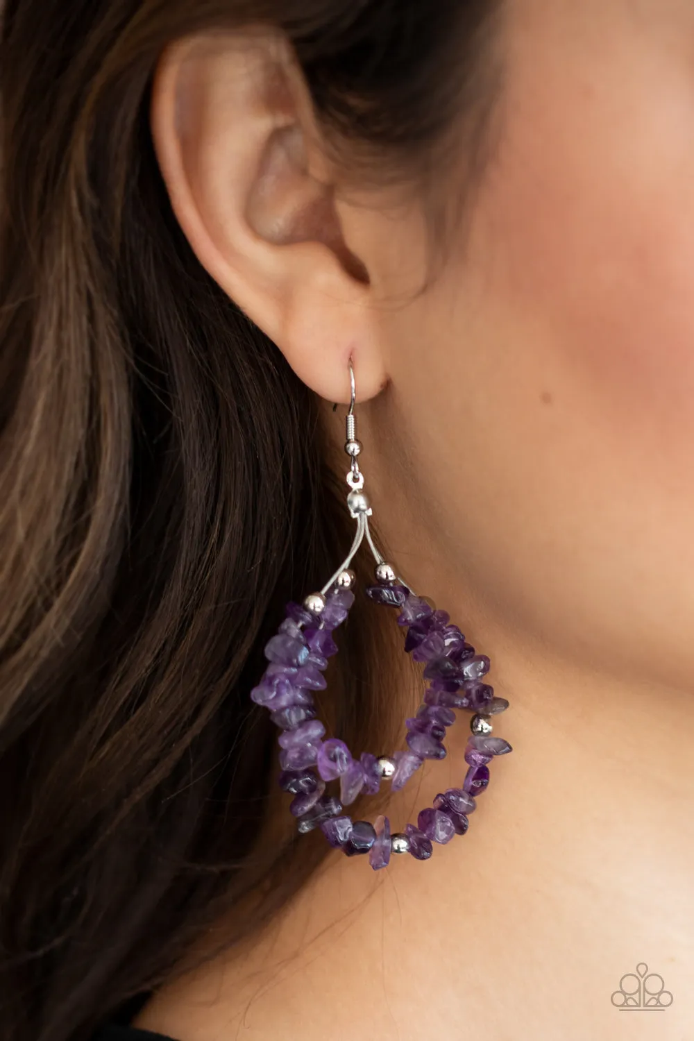 Canyon Rock Art Purple-Earrings