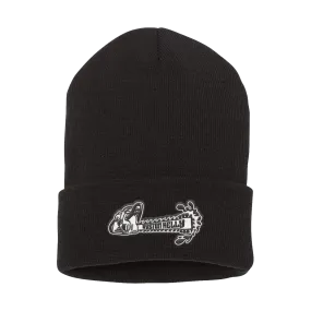 Chainsaw Emroidered PatchBlack Beanie