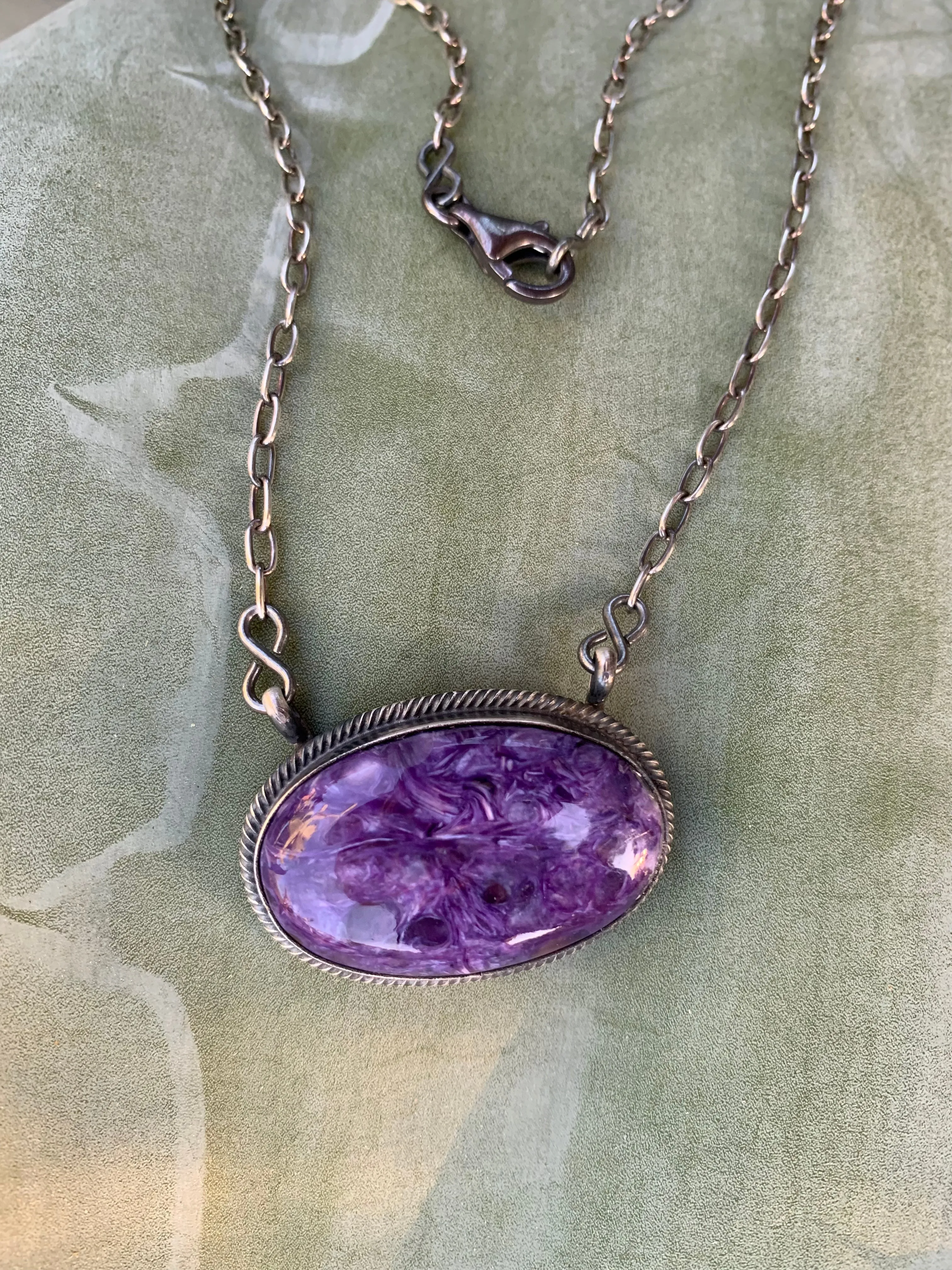 Charoite necklace