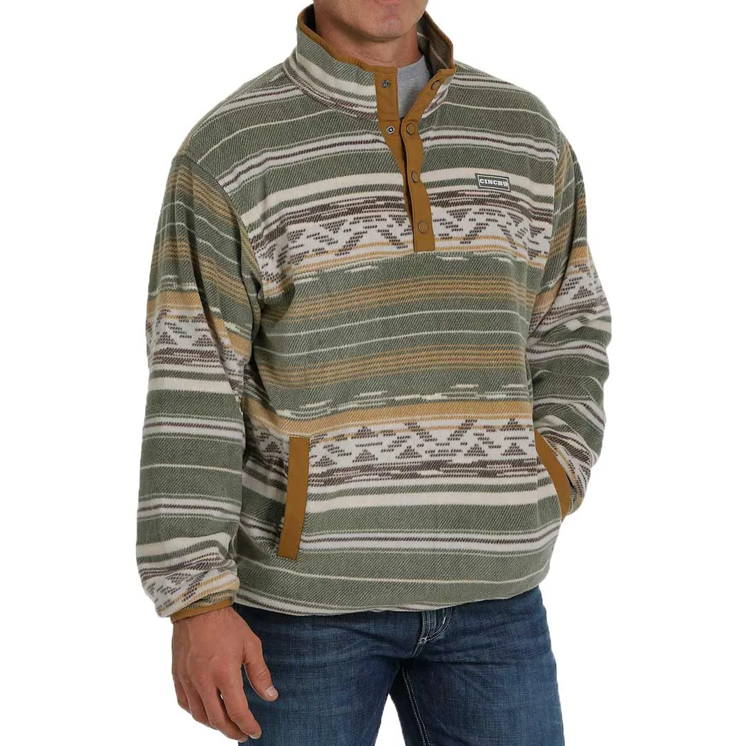 Cinch Men's Striped Fleece Pullover