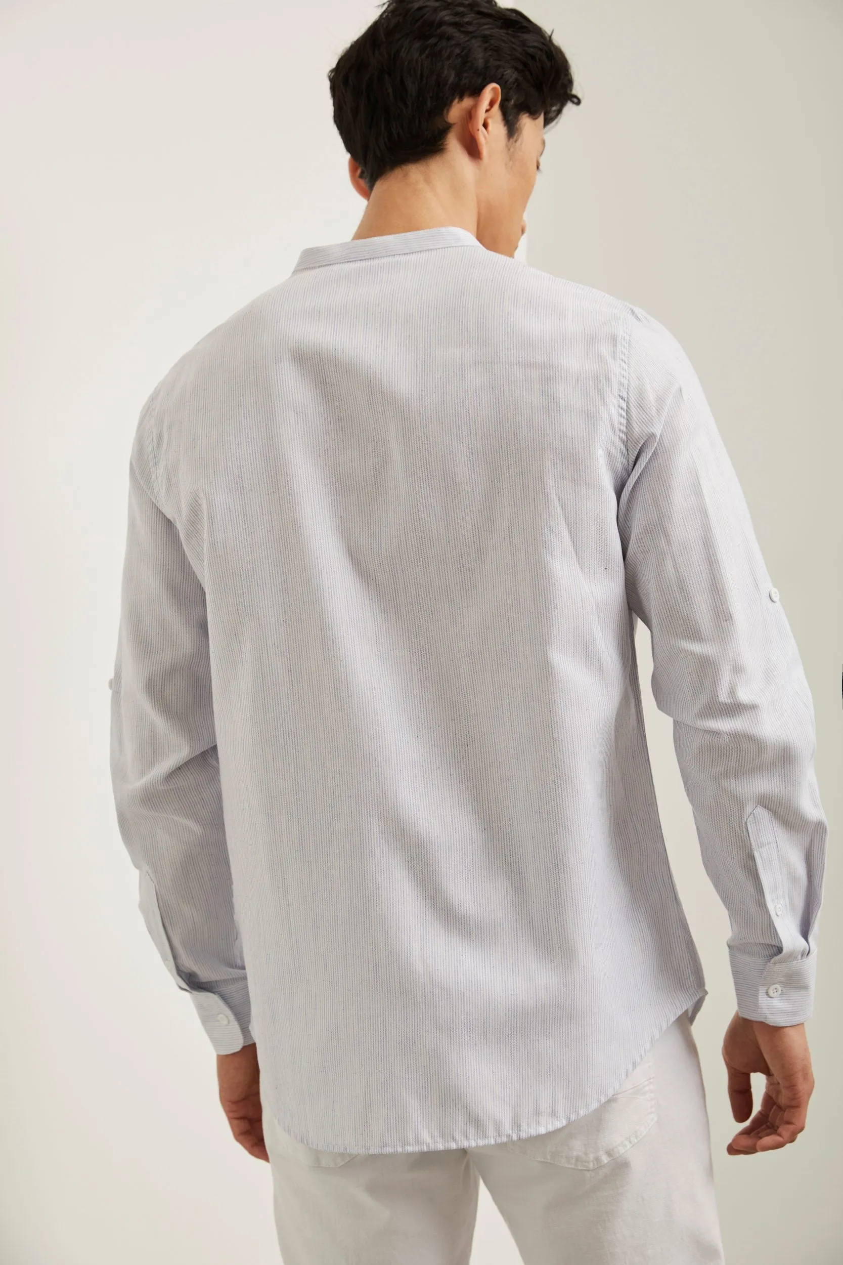 Comfort shirt with roll up sle