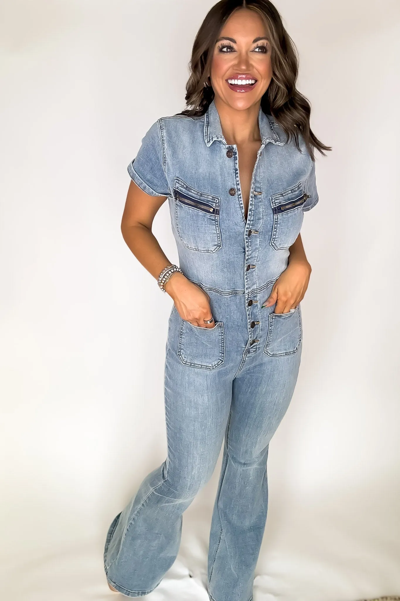 Concert Ready Denim jumpsuit