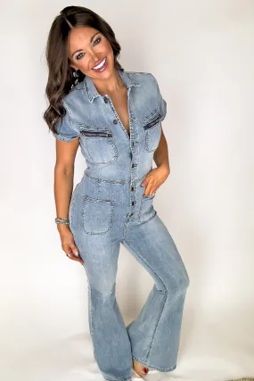 Concert Ready Denim jumpsuit