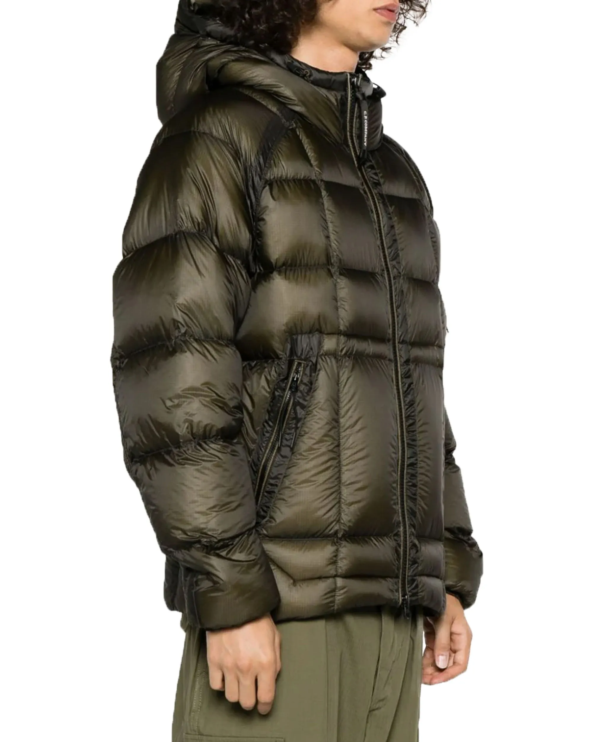 CP Company D.D. Shell Hooded Down Jacket Olive Night