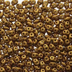 Crystal Golden Rod - SuperDuo, 2.5x5mm 22g