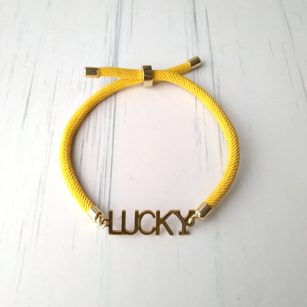 Dani Lucky Corded Slider Bracelet