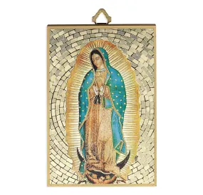 Double Sided Our Lady of Guadalupe Plaque