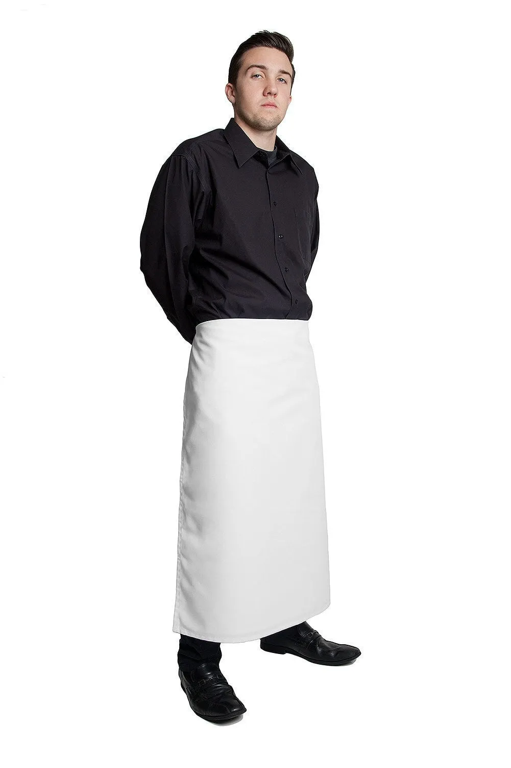 Fiumara Apparel White 4-Way Waist Apron 32L by 30W